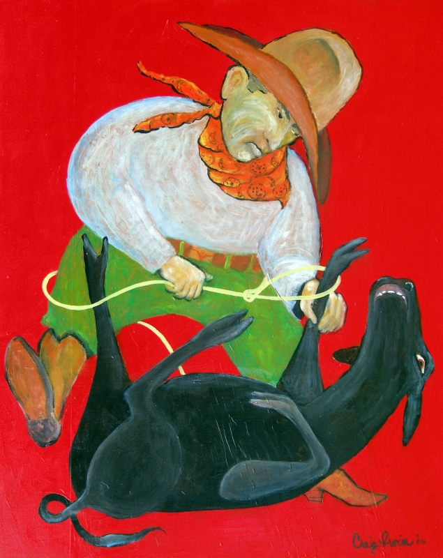 Calf Roper by artist Craig Irvin